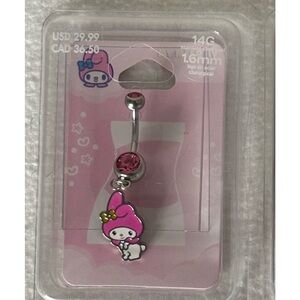 Belly Ring Claire’s MY MELODY Sanrio Hello Kitty Stainless‎ Steel Post
